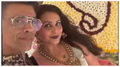 Karan Johar and Rani Mukerji treat fans with a stunning selfie as they ring in Ganesh Chaturthi together – See photo |