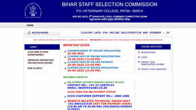 BSSC CGL 4 recruitment 2025 opens for 1,481 posts; apply online at bssc.bihar.gov.in by 24 Sept