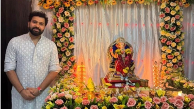 In pictures: Rare pic of Rohit Sharma with brother, family on Ganesh Chaturthi in Mumbai | Cricket News