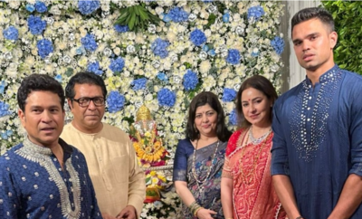 Watch: Arjun Tendulkar makes first public appearance since getting engaged to Saaniya Chandhok | Off the field News