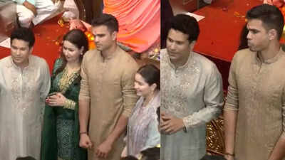 Watch: Sachin Tendulkar and family offer prayers at Lalbaugcha Raja | Off the field News