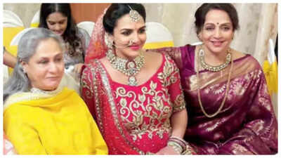 Pregnant Esha Deol renewed vows with Bharat Takhtani, Hema Malini and Jaya Bachchan performed rituals; couple now separated |