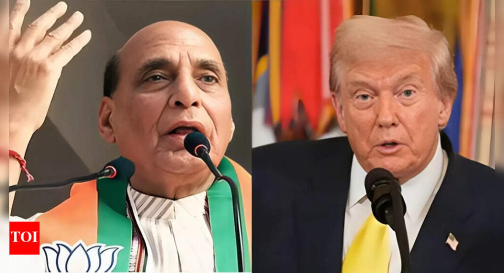 ‘Sab ke boss to hum hain’: Rajnath Singh’s big veiled attack on Trump tariffs; ‘bid to damage economy’ | India News
