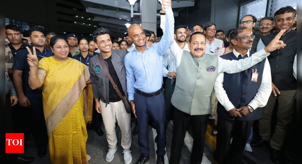 After historic ISS mission, Shubhanshu Shukla gets red-carpet welcome in Delhi, to meet PM; LS will hold special discussion on him today | India News