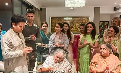 Arjun Tendulkar, Saaniya Chandhok attend family function; Sachin pens emotional tribute – ‘You’re a blessing’ | Off the field News