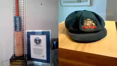 From MS Dhoni’s bat to Don Bradman’s cap: A look at cricket’s costliest memorabilia | Cricket News