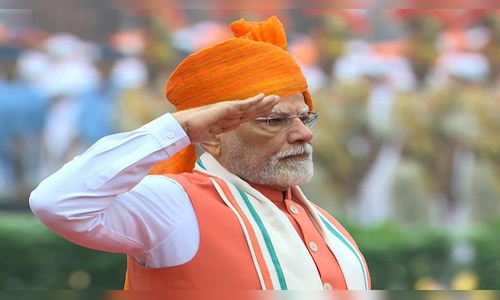 PM Modi dons saffron turban for his 12th Independence Day speech from Red Fort