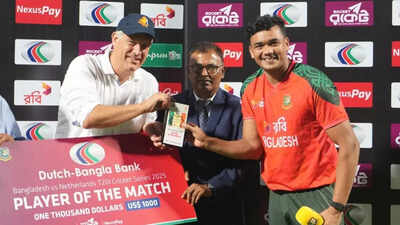BAN vs NED, 1st T20I: Taskin Ahmed’s four-fer helps Bangladesh thrash Netherlands | Cricket News