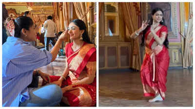 Mrunal Thakur drops BTS pics from Sita Raman amid backlash over alleged mean comment about Anushka Sharma: ‘Some memories…’ |