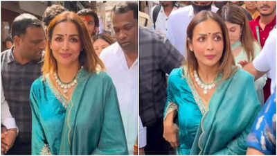 Ganesh Chaturthi 2025: Malaika Arora spotted at Lalbaugcha Raja, seeks blessings looking radiant in ethnic outfit – WATCH VIDEO |