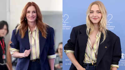 Julia Roberts looked so pretty at Venice, Amanda Seyfried just had to repeat her outfit |