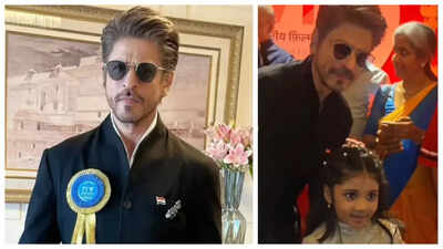 Shah Rukh Khan shares a sweet moment with child artist Treesha Thosar at National Awards, fans call him, ‘King of heart’ – WATCH |