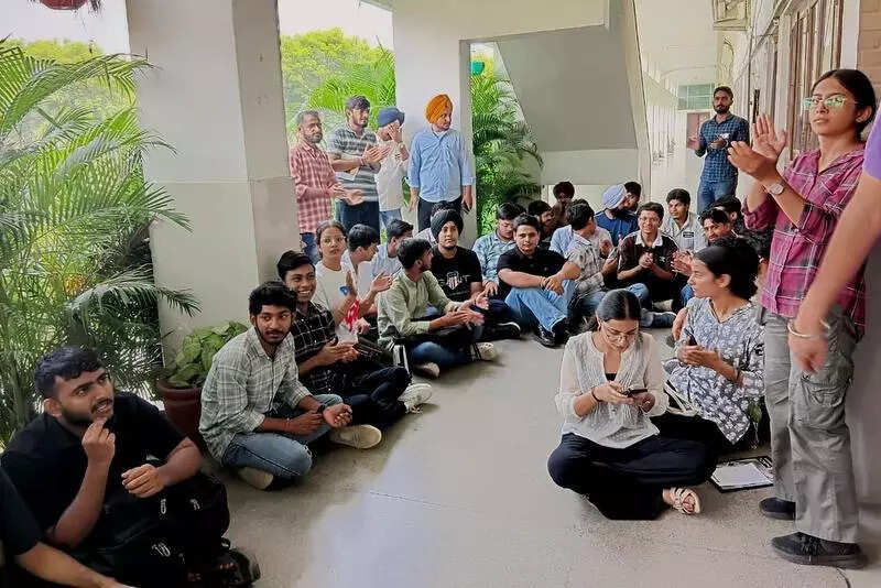 Panjab University students protest over pre-filled affidavits at UICET, ETEducation