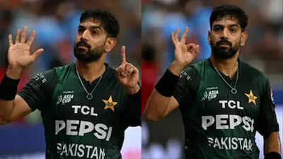 IND vs PAK: After Haris Rauf, Faheem Ashraf also caught making ‘6-0’ gesture at Indian fans – Watch | Cricket News