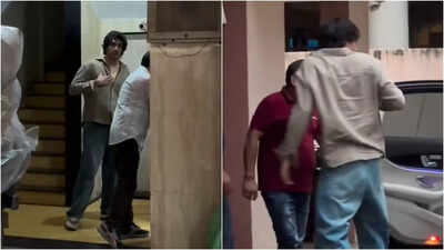 ‘Saiyaara’ star Ahaan Panday gets snapped outside Sanjay Leela Bhansali’s office; fans say, ‘He might be doing a cameo in Love and War’ | Hindi Movie News