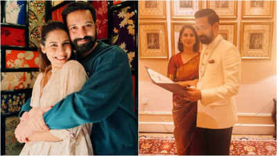 Vikrant Massey’s wife Sheetal Thakur drops pictures from the National Award ceremony; captions it with endearing Ed Sheeran song |