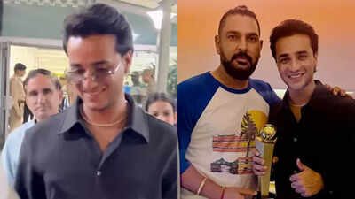 Watch: Abhishek Sharma returns home after Asia Cup triumph, teases fans on trophy | Cricket News