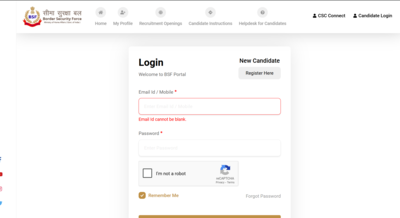 BSF Head Constable registration window 2025 closing today: Check direct link to apply for more than 1000 posts here