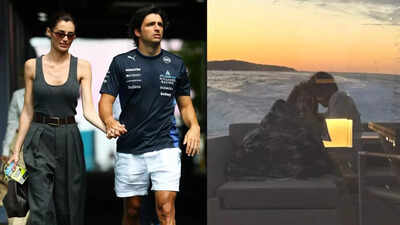 Carlos Sainz celebrates maiden Baku podium with romantic yacht getaway with girlfriend Rebecca Donaldson | Formula One News