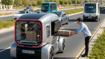 UAE: Abu Dhabi debuts its first driverless delivery vehicles in Masdar city with official license plate | World News