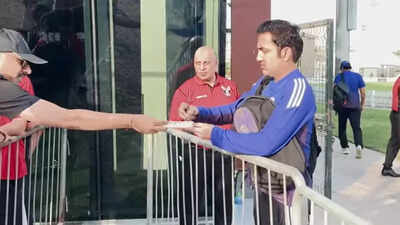 IND vs UAE: Gautam Gambhir wins hearts, signs autographs ahead of India’s Asia Cup opener | Cricket News
