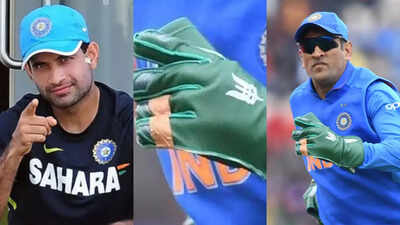 Irfan Pathan vs MS Dhoni: After hookah, old Army gloves controversy storms back online | Cricket News