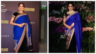 ‘Homebound’: Janhvi Kapoor honours late mom Sridevi; wears saree from Virat Kohli-Anushka Sharma’s wedding to premiere following Oscar selection |