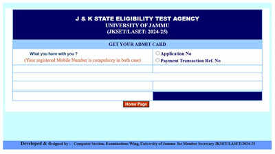 JKSET Admit Card 2025 released at jujkset.in for 7 September exam; download here