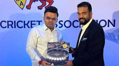 ICC chairman Jay Shah felicitated in Mumbai ahead of BCCI Annual General Meeting | Cricket News