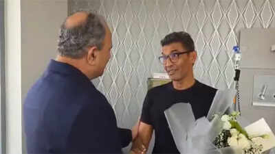 Asia Cup: Pakistan manager visits injured umpire after freak on-field accident in UAE clash – Watch | Cricket News