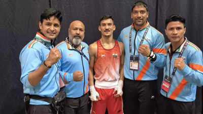 Boxing Worlds: Pawan Barthwal draws first blood; prevails in close bout vs Paris Olympian | Boxing News