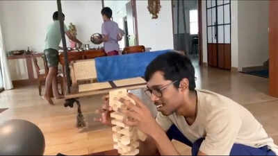‘Tests your nerves’: R Praggnanandhaa plays jenga with friends to unwind – watch | Chess News