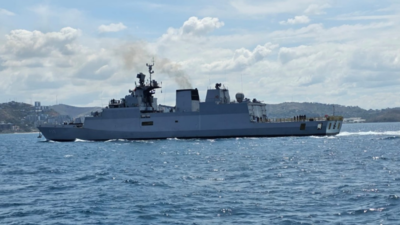Indian warship leads fleet review of Papua New Guinea’s Independence Day celebrations | India News