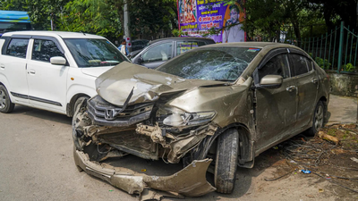 Delhi hit-and-run: Rammed by speeding car, scooter rider falls off flyover, dies; vehicle owner identified | Delhi News