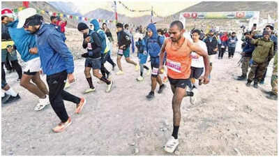 Delhi labourer is marathon champ | India News