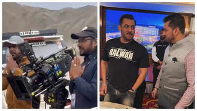 ‘Battle Of Galwan’: Salman Khan begins film shoot in Ladakh with Ganpati puja; attends special dinner – WATCH |