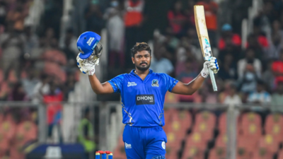 Watch: Sanju Samson no-look six goes viral as he hits fourth consecutive fifty in KCL | Cricket News