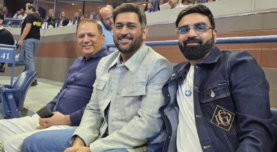 US Open: MS Dhoni makes surprise appearance for Novak Djokovic clash – watch | Cricket News