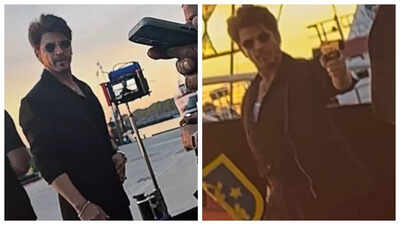 ‘King’: Shah Rukh Khan debuts new look; channels his inner mafia to shoot action scene in port area |
