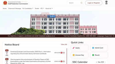 SSC CGL Tier 1 2025 admit card released: Check revised exam dates and city details at ssc.gov.in