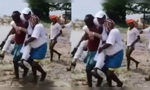 Video of villagers carrying Congress MP Tariq Anwar on shoulders to assess Bihar floods sparks political row