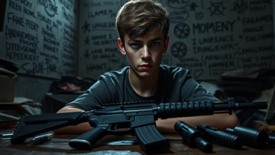 13-year-old arrested with 23 guns at Washington home: Police found disturbing writings on ‘mass shooting scenarios’ – chilling details