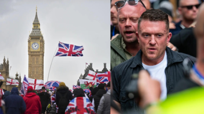 ‘Unite the Kingdom’: Over lakh join Tommy Robinson’s rally in London; mourn Charlie Kirk’s death | World News