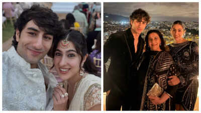 ‘Ageing like a fine wine’: Fans REACT to Amrita Singh’s photos as she poses with Sara and Ibrahim Ali Khan at wedding in Spain |