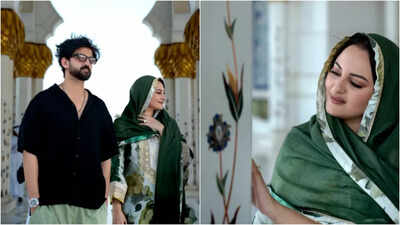 Sonakshi Sinha covers her head with dupatta as she visits Abu Dhabi mosque amid Deepika Padukone’s hijab row; fans react | Hindi Movie News
