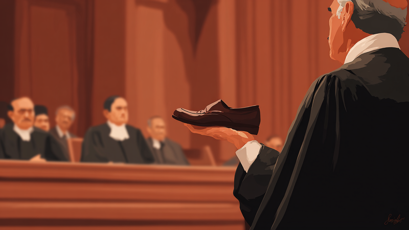 What happened when a lawyer threw a shoe at the CJI in 1999?