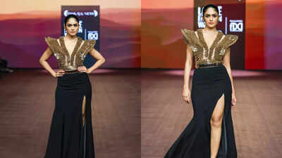 Mrunal Thakur channels warrior royalty at LFW