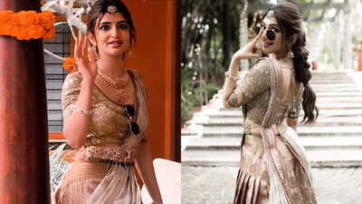 Bhuvan Gowda weds Nikitha: Sreeleela just proved the half-saree is the new saree