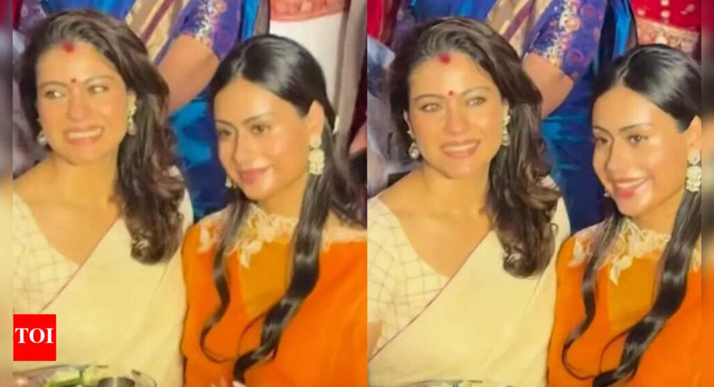 Dussehra 2025: Kajol lights up Vijayadashami as she celebrates sindoor khela with daughter Nysa – WATCH | Hindi Movie News