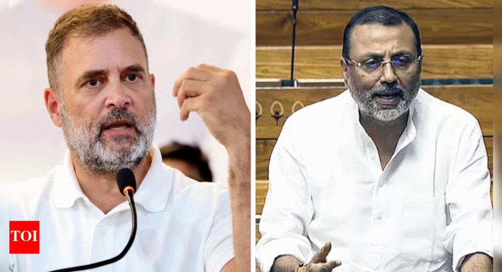 ‘Confiscate diplomatic passport’: Nishikant Dubey hits out at Rahul Gandhi over Colombia speech; calls remarks ‘baseless’ | India News